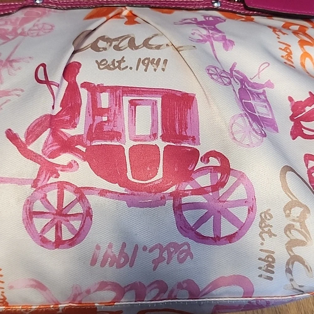 Coach Horse and Carriage Pink 1941 Shoulder Bag - Picture 16 of 16
